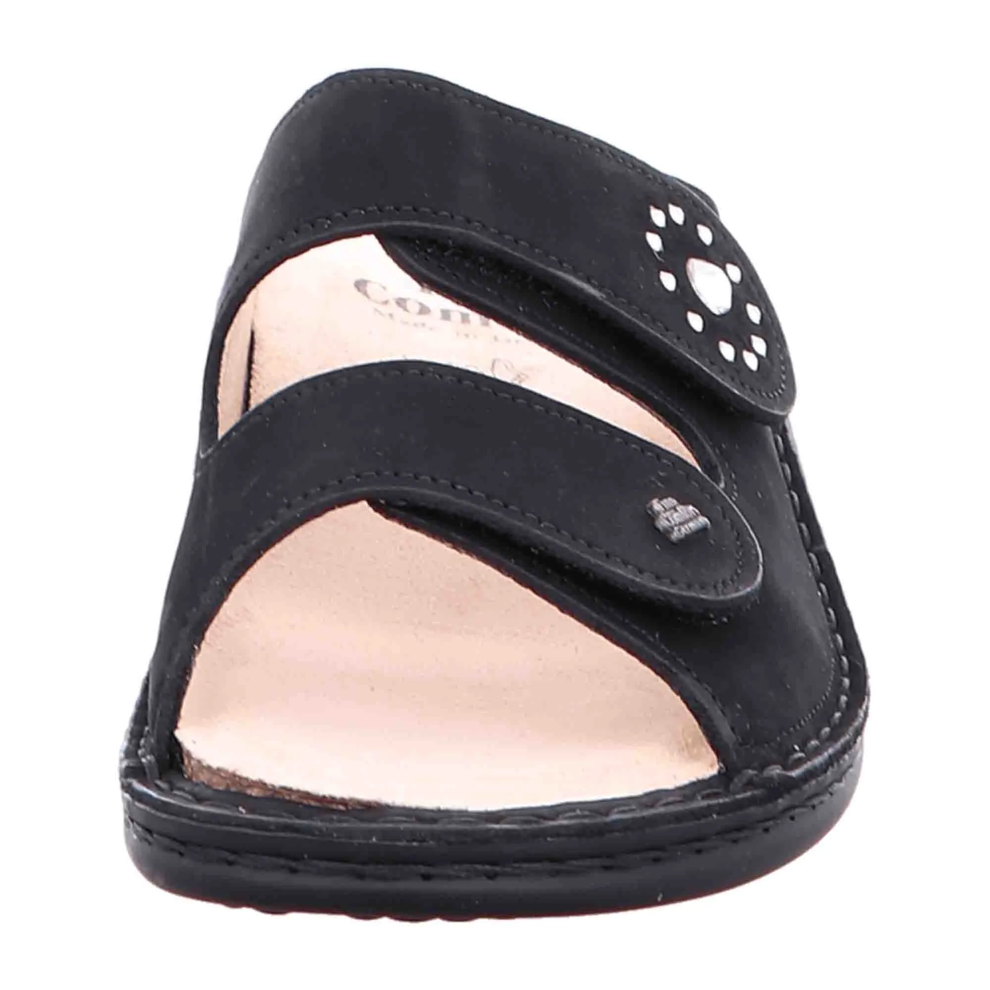 Finn Comfort Women's Comfort Slides, Stylish Black - Durable & Versatile