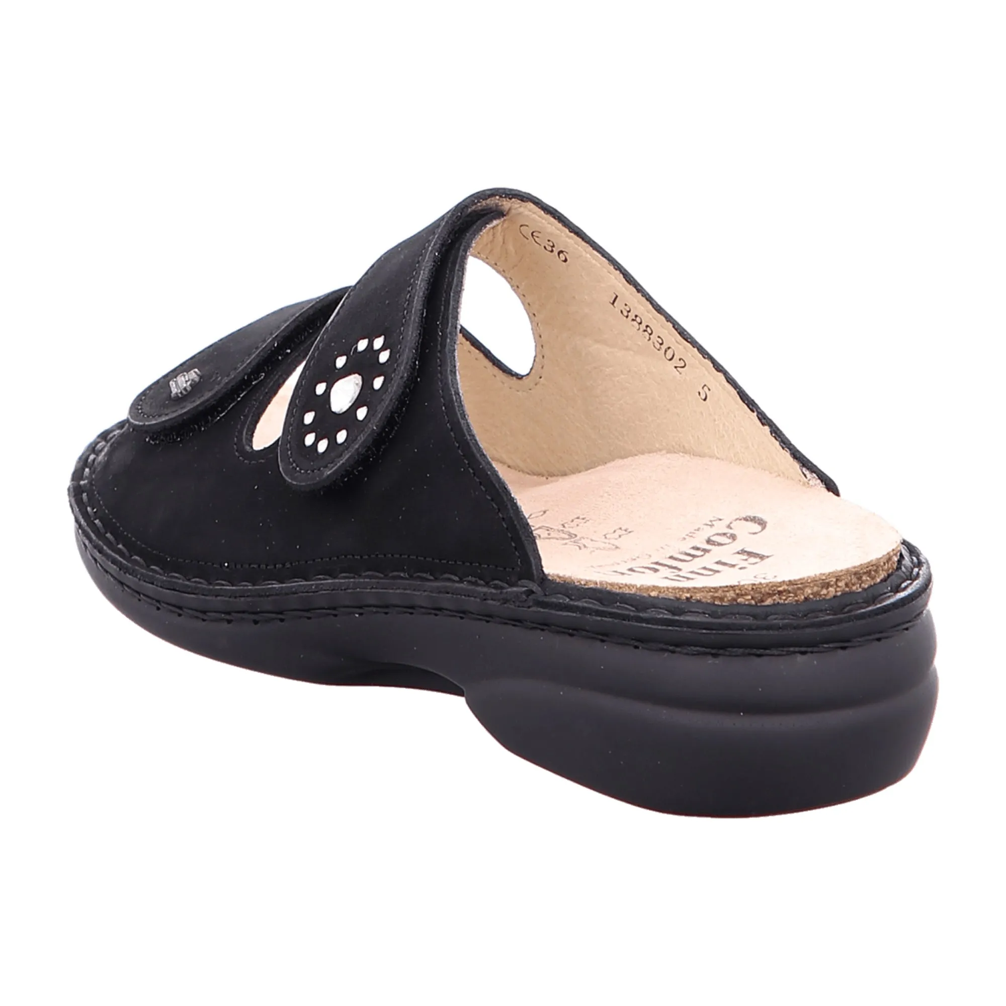 Finn Comfort Women's Comfort Slides, Stylish Black - Durable & Versatile