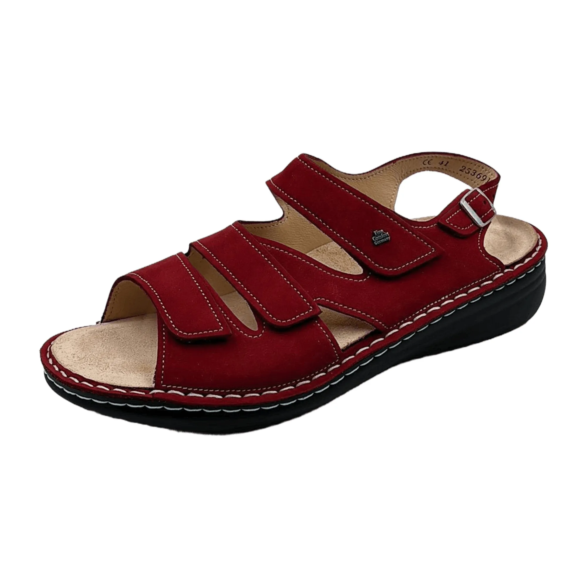 Finn Comfort Women's Comfortable Red Sandals - Stylish & Durable