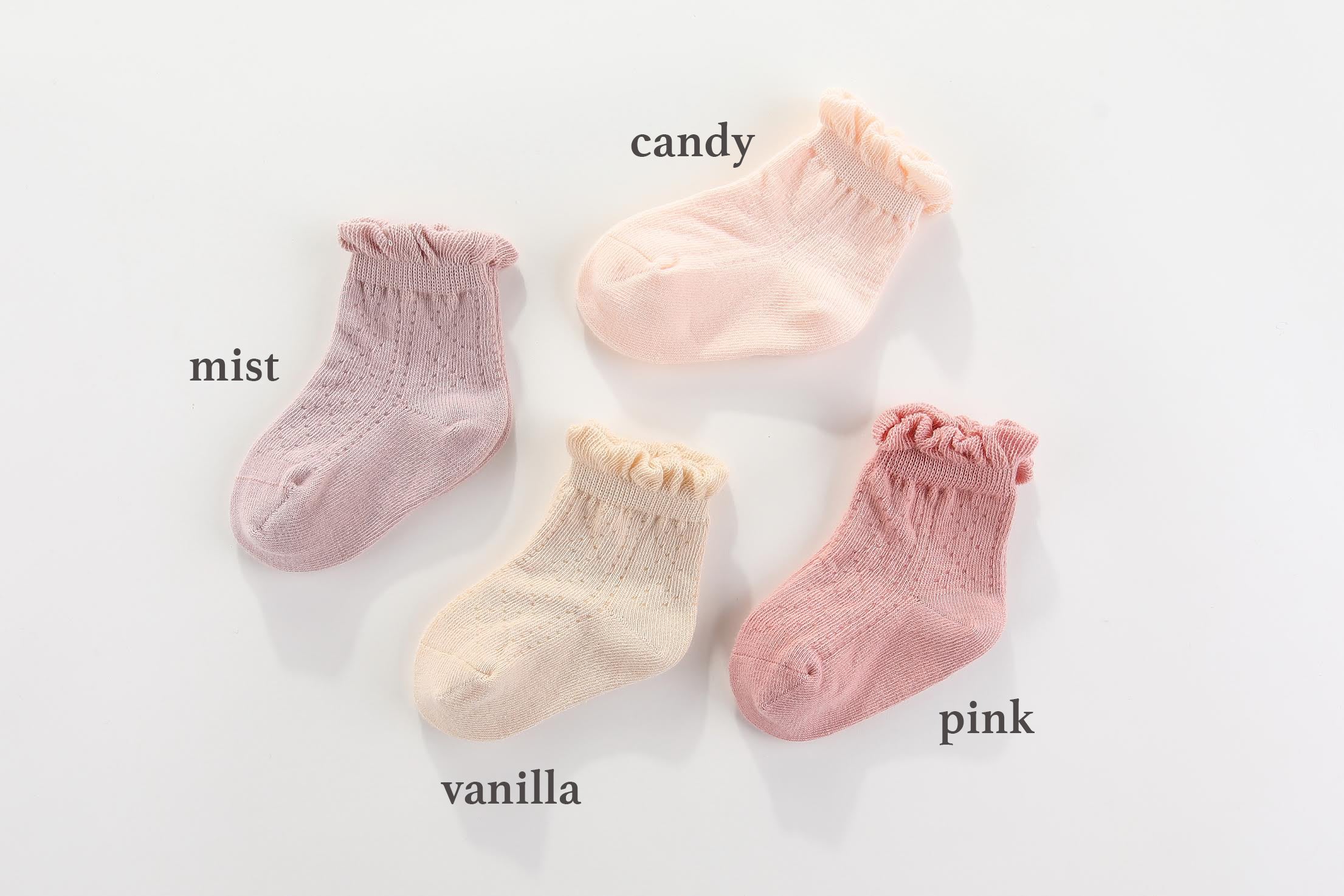 Frilly Crew Socks - 2packs: 0-1, 1-2Y, 2-4Y, 4-6Y, 6-8Y