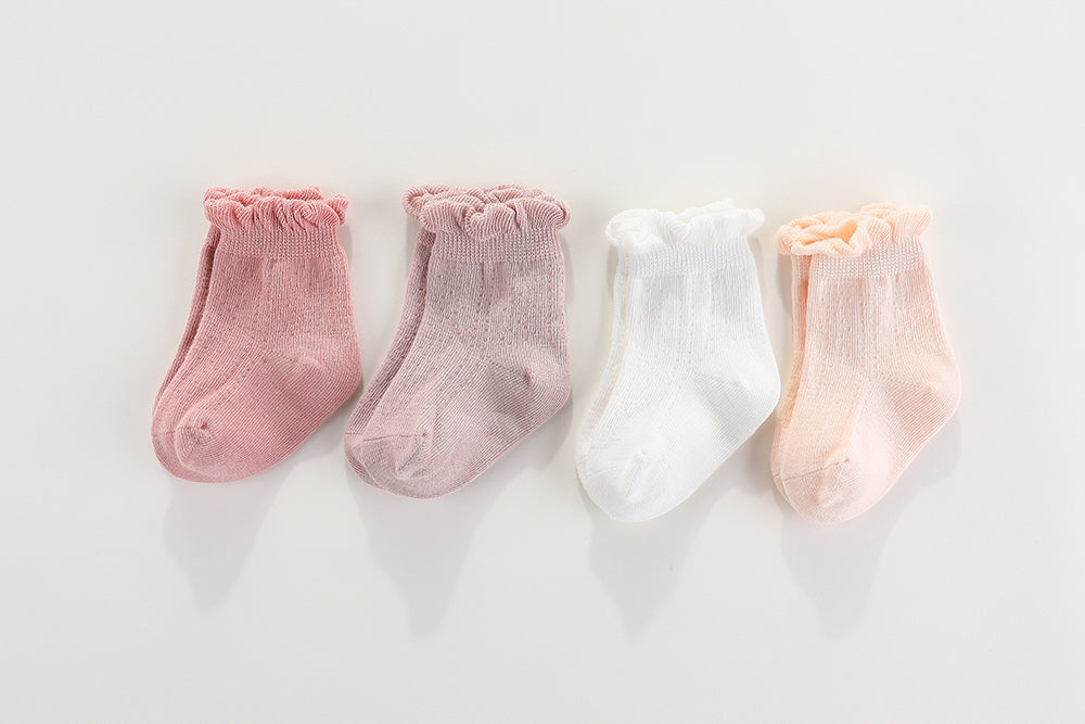 Frilly Crew Socks - 2packs: 0-1, 1-2Y, 2-4Y, 4-6Y, 6-8Y