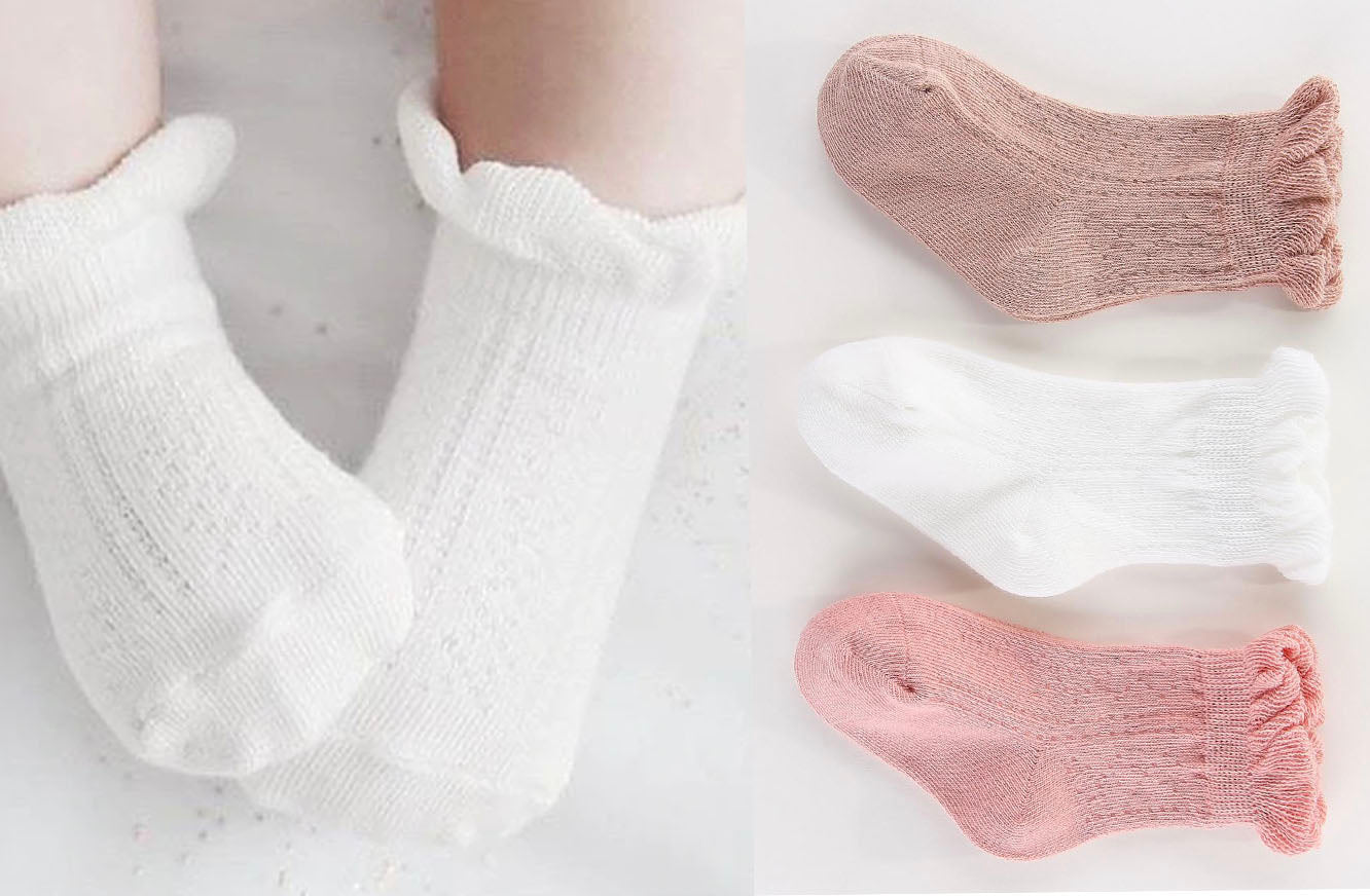 Frilly Crew Socks, single - 0-1, 1-2Y, 2-4Y, 4-6Y, 6-8Y