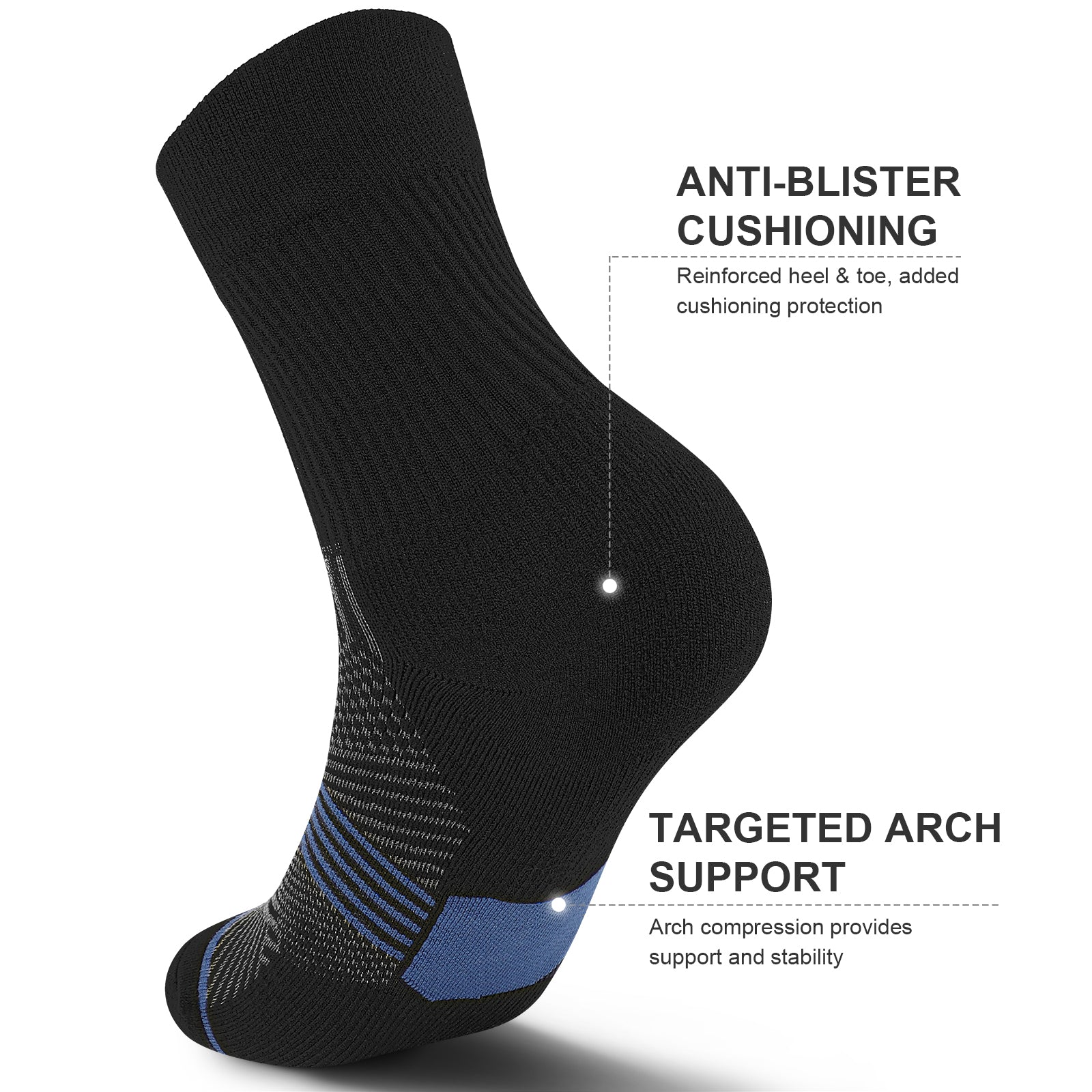 GECKOMAN x PAPLUS Compression Athletic Crew Socks