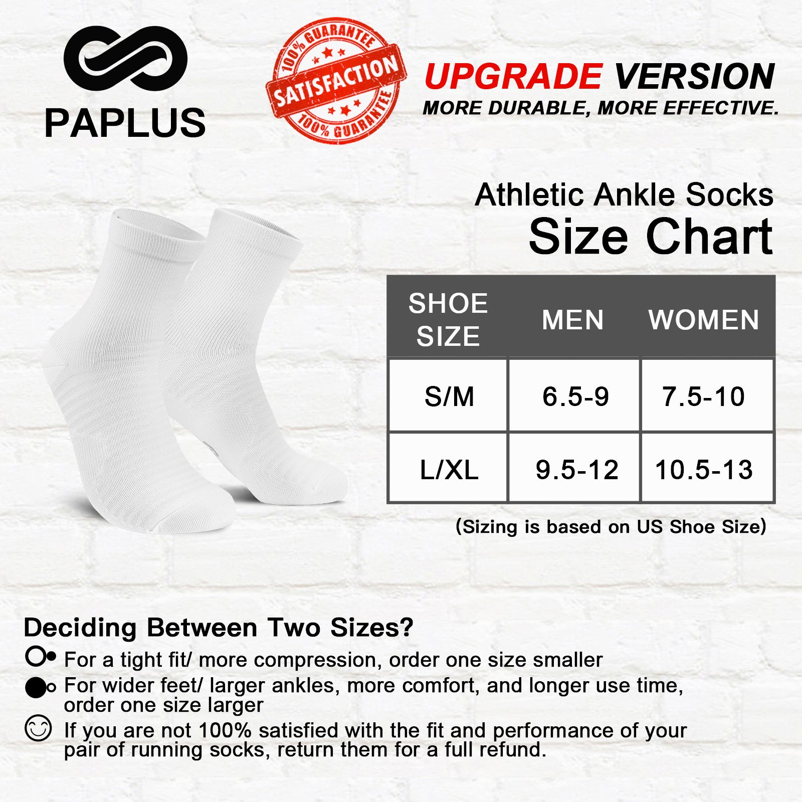 GECKOMAN x PAPLUS Quarter Athletic Socks 2-Pairs