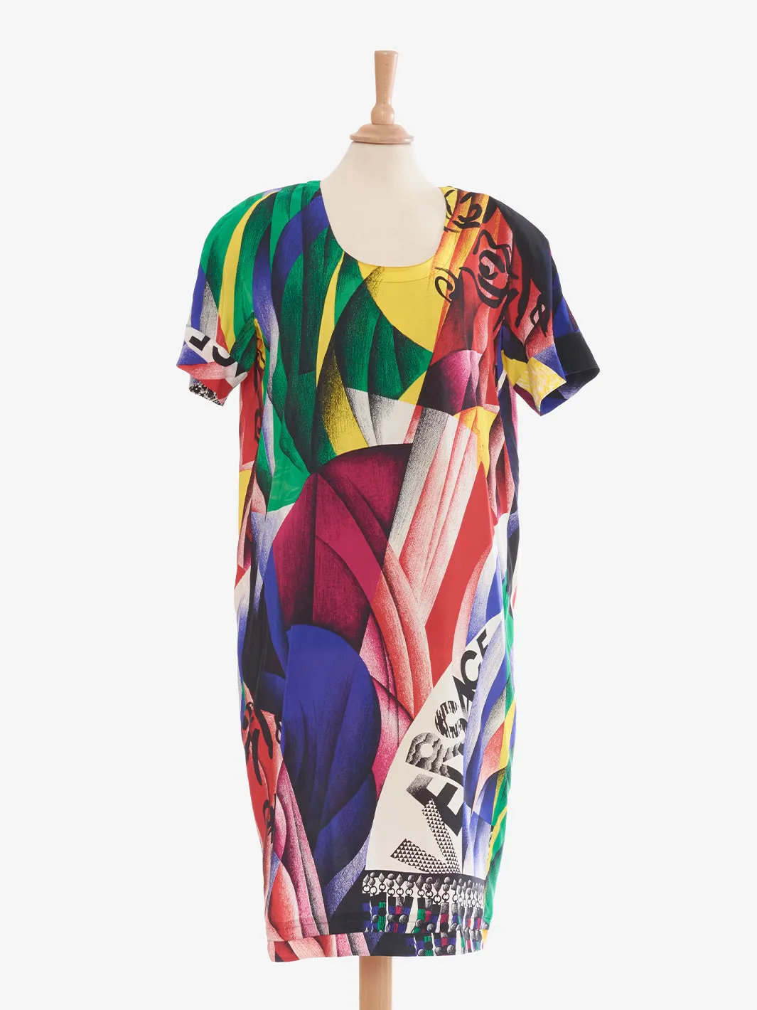 Gianni Versace multicolor silk dress