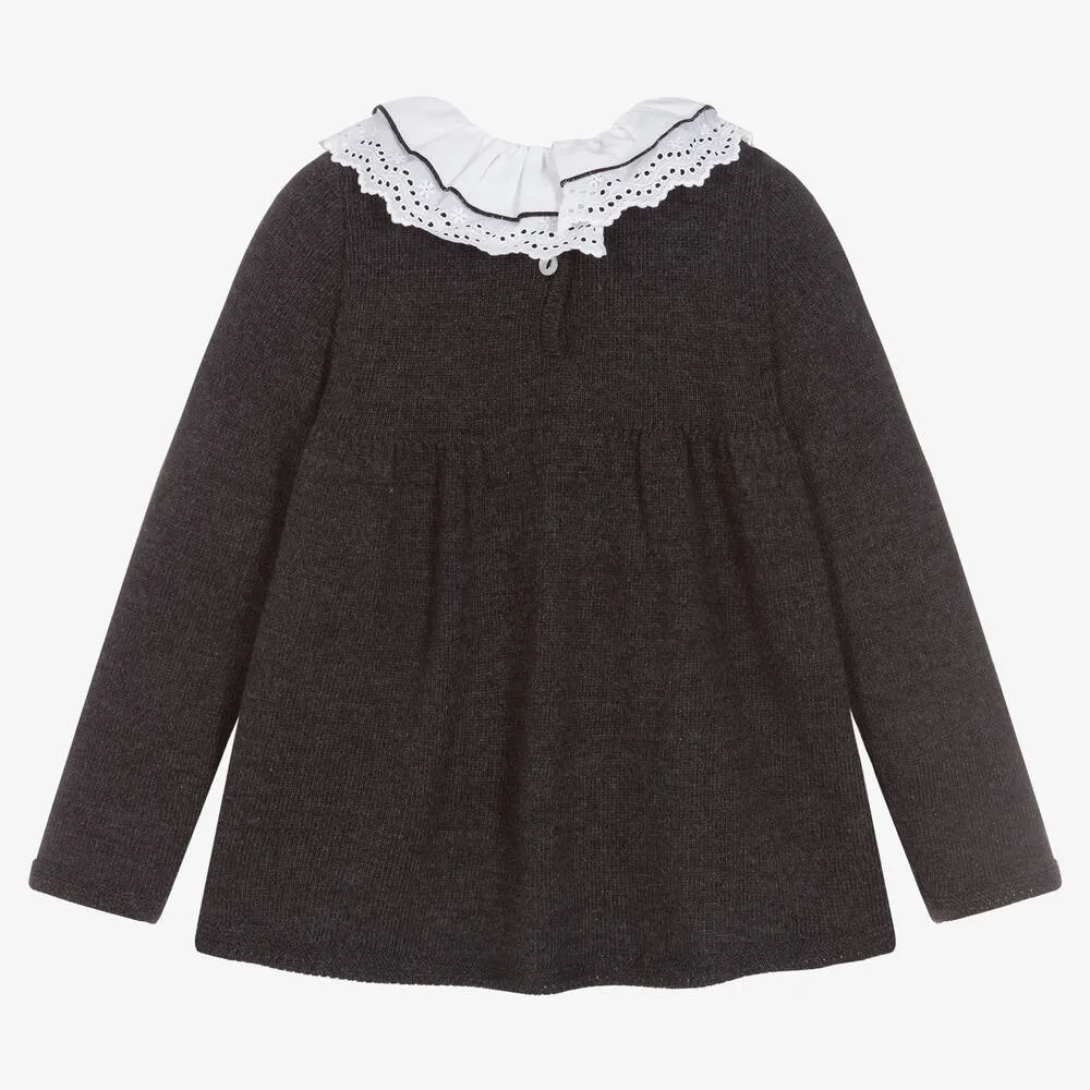 Girls Dark Grey Sweater  