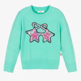 Girls Green Knitted Sweater