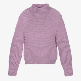 Girls Purple Knitted Sweater