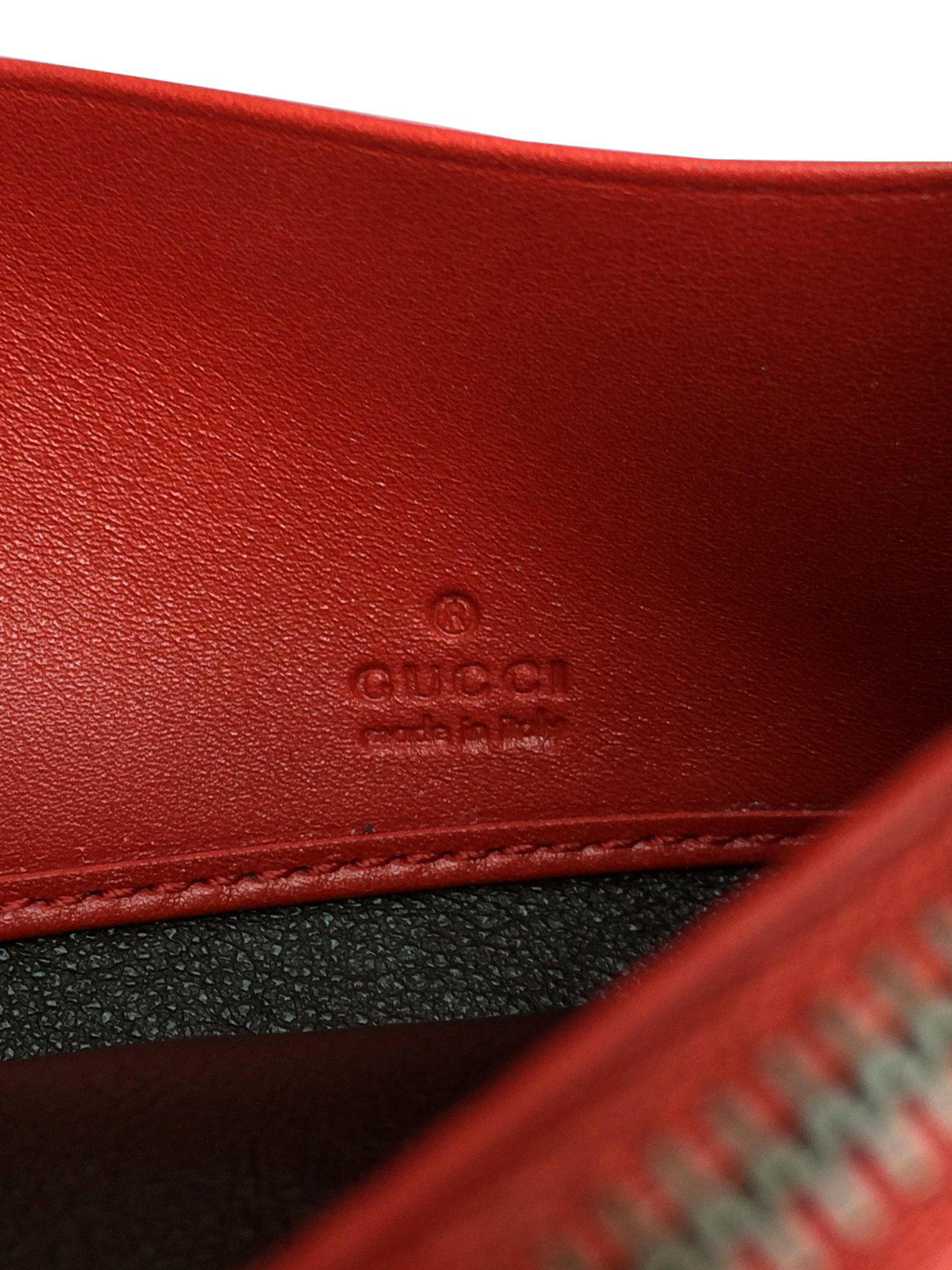 Gucci Lady Web Python Continental Wallet