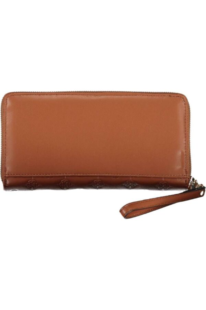 Guess La Femme logo maxi wallet Cognac