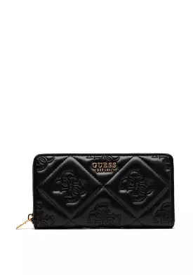 GUESS Marieke Embossed 4G Logo Maxi Wallet Black