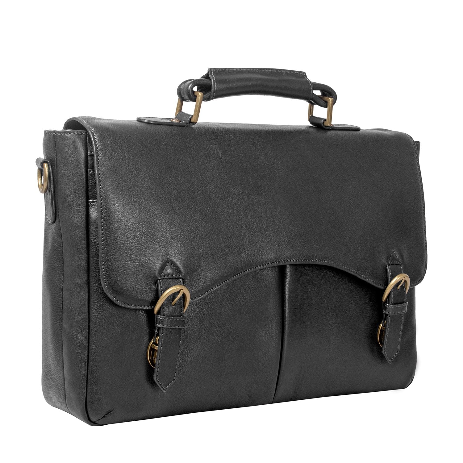 Hawkins Leather 15 Laptop Compatible Briefcase