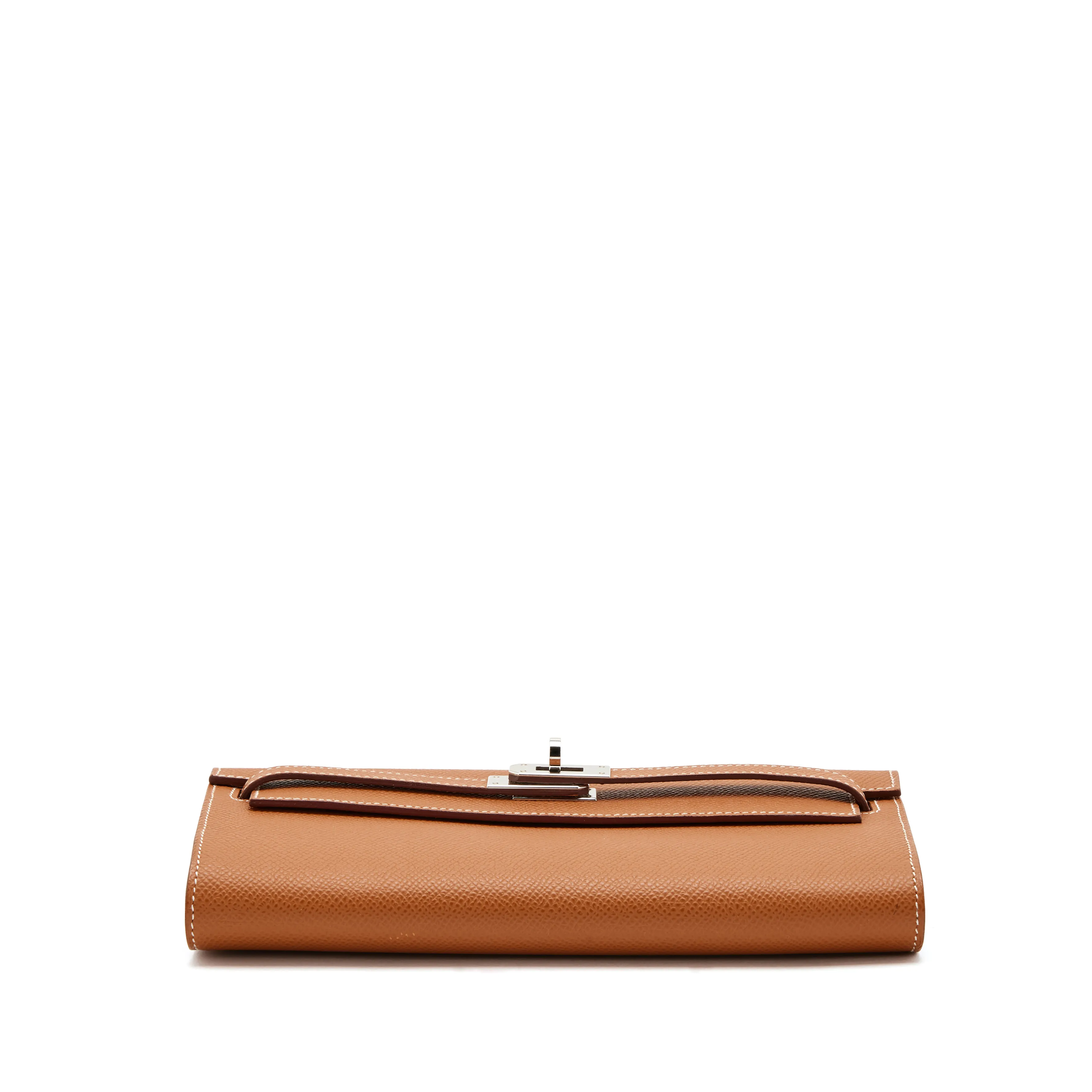 Hermès Gold Epsom Kelly To Go Wallet Palladium Hardware, 2022