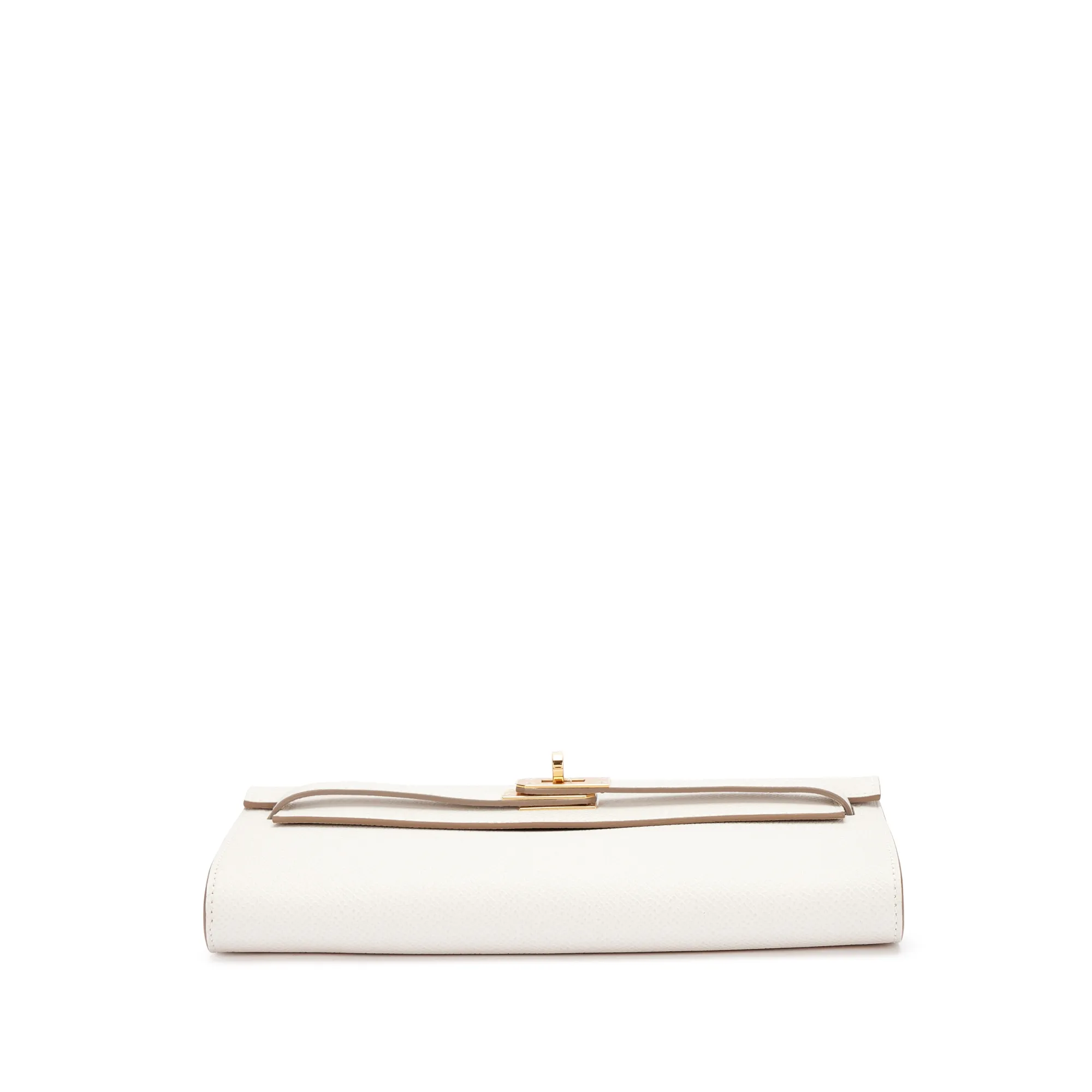 Hermès Gris Pale Epsom Kelly-To-Go Wallet Gold Hardware, 2023