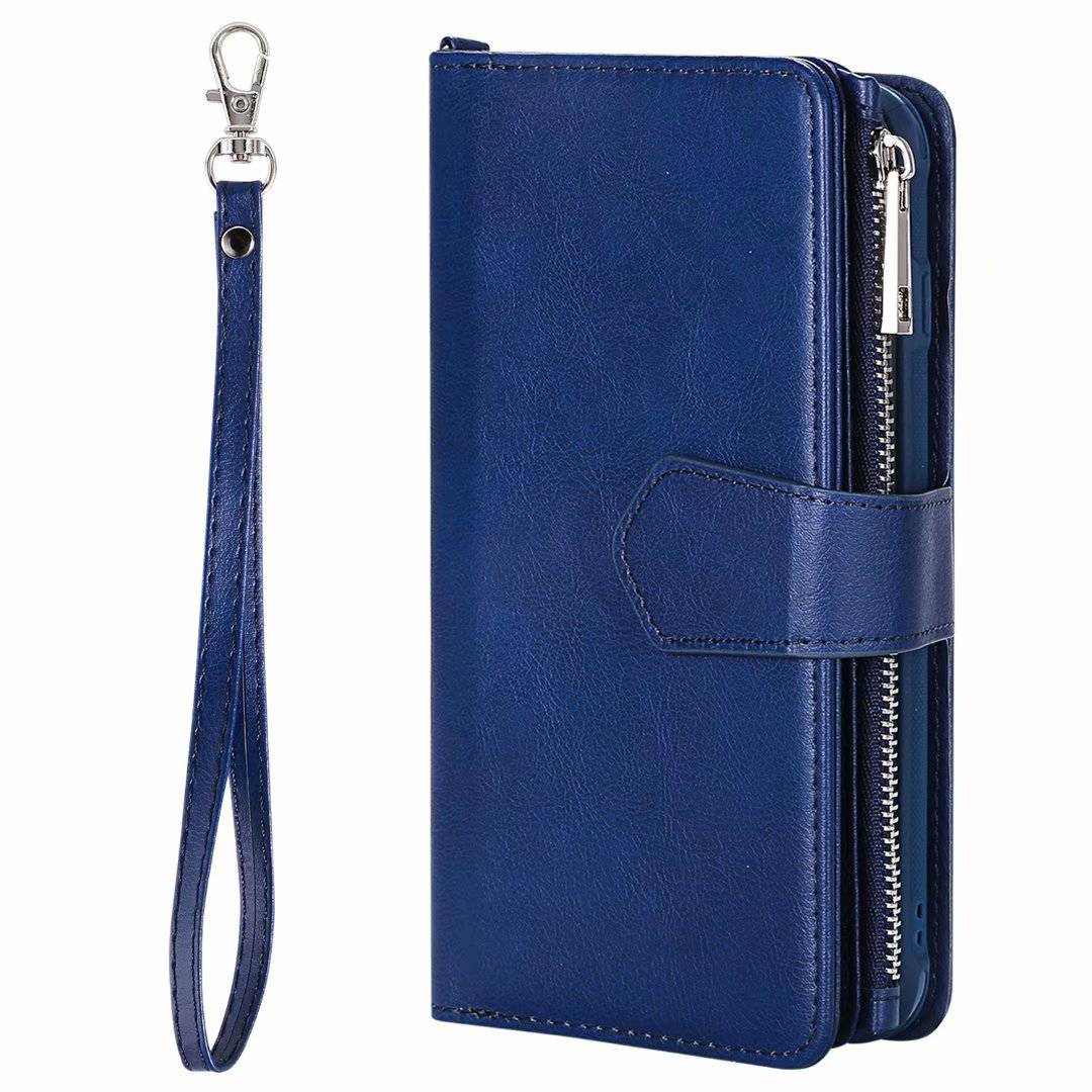 High-quality Split Magnetic 2-in-1 Zipper Wallet Case For Samsung