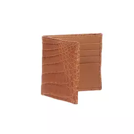 Hipster Wallet – Crocodile :: Cognac