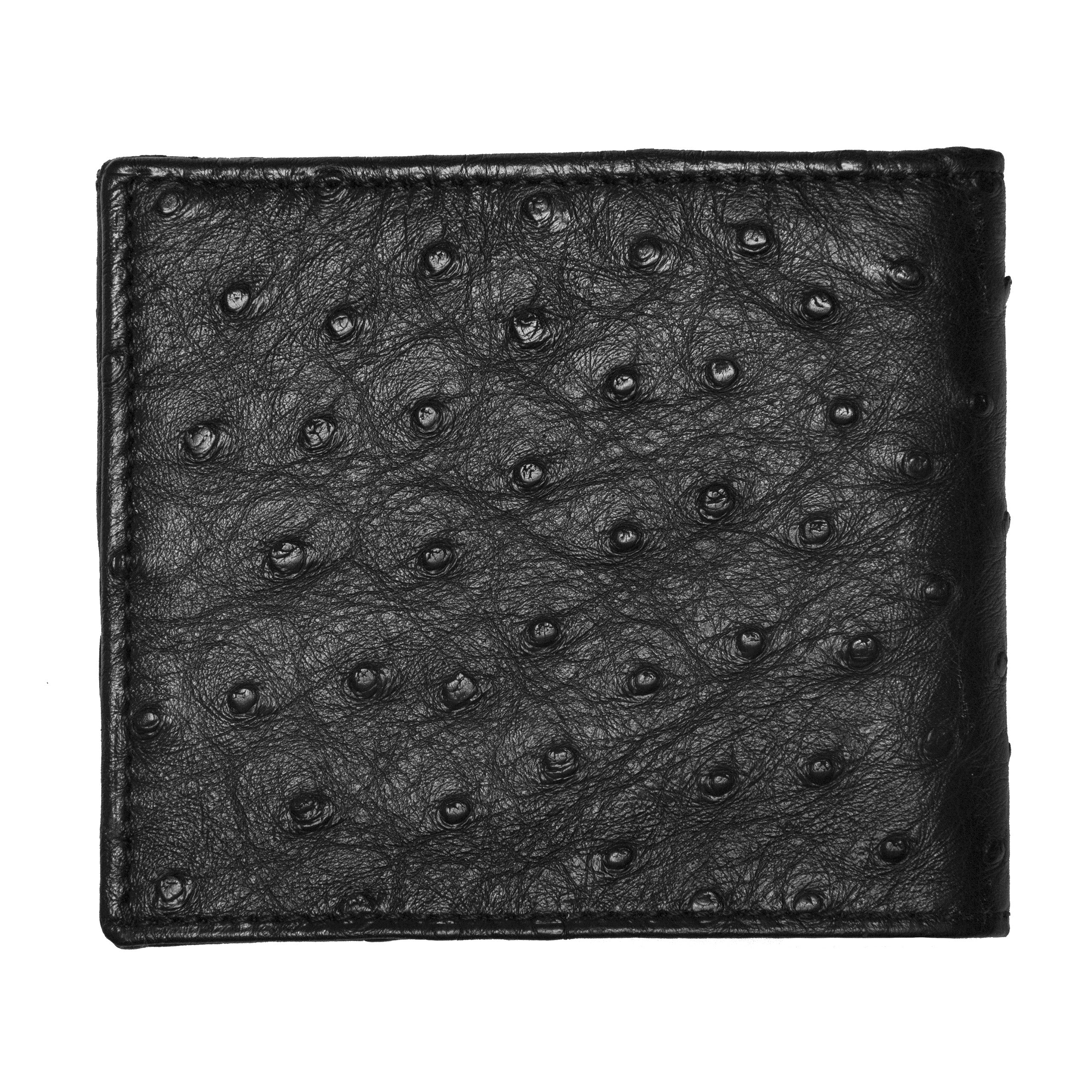 Hipster Wallet – Ostrich :: Black