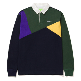 HUF POLO MIXED UP LS KNIT NAVY