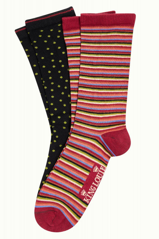 King Louie -  Socks 2-Pack - Brunelli True Red