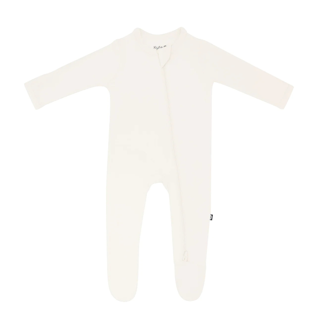 Kyte Baby - Zippered Footie in Ecru