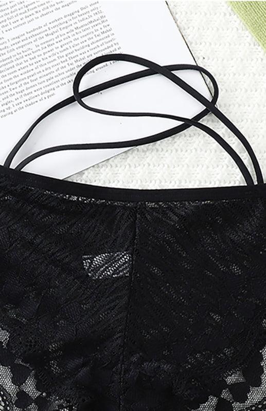 Lace Cross Strap Women Panties