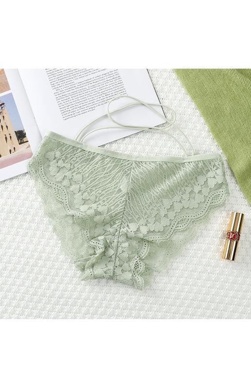 Lace Cross Strap Women Panties