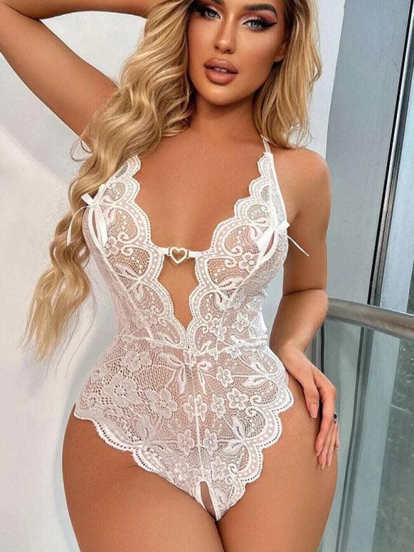 Lace Crotch-free Teddies for Women