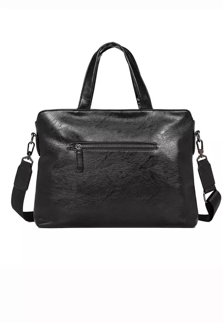 Lara Men Plain Briefcases With A Shoulder Strap