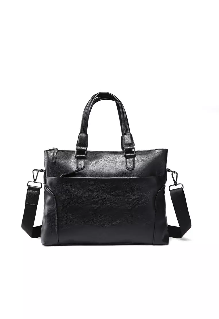 Lara Men's Plain Briefcases With A Strap