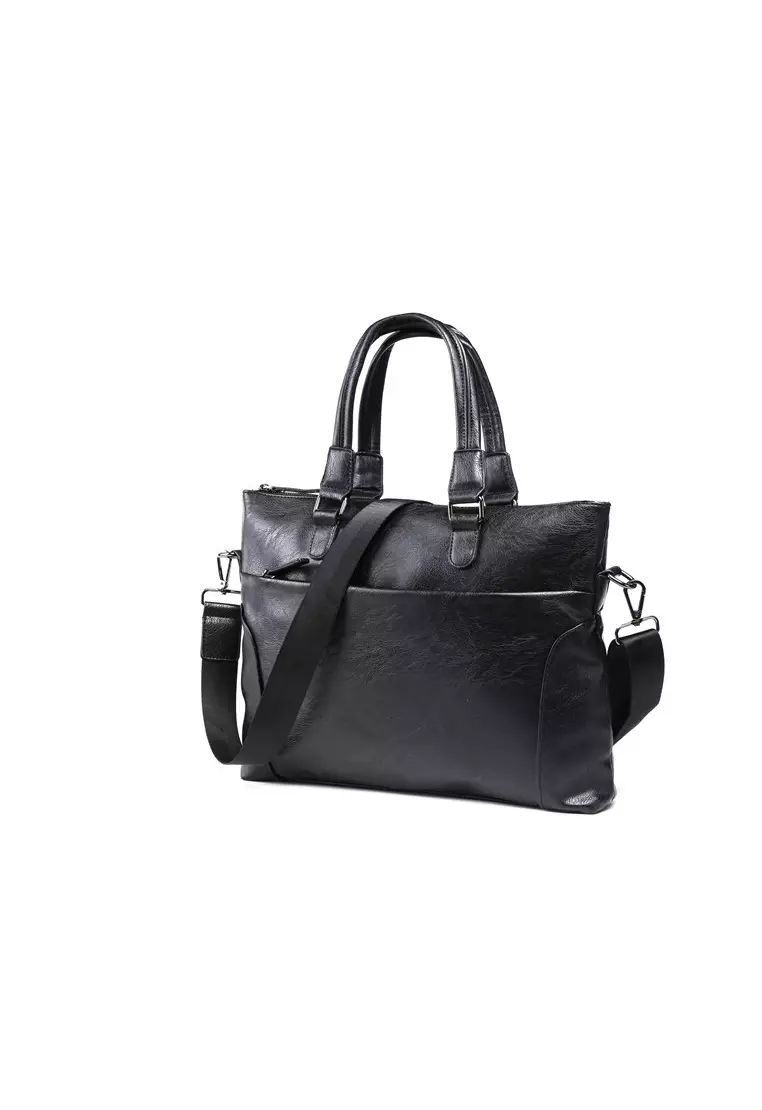 Lara Men's Plain Briefcases With A Strap