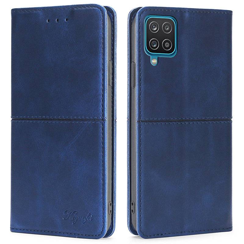 Leather Flip Wallet Cover for Samsung A12