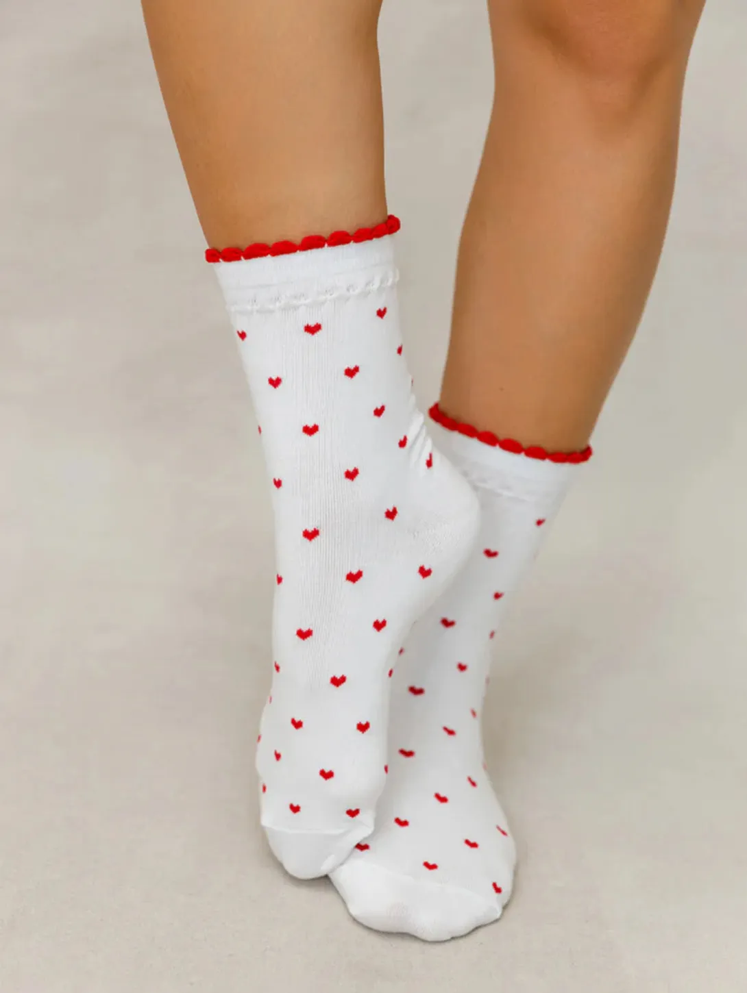 Light Frill Socks - White