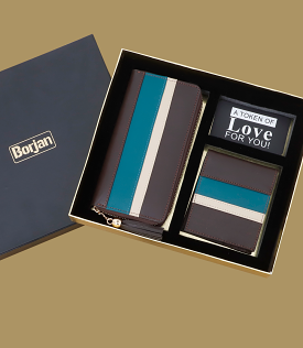 MA1450-BROWN-Wallet Gift Set