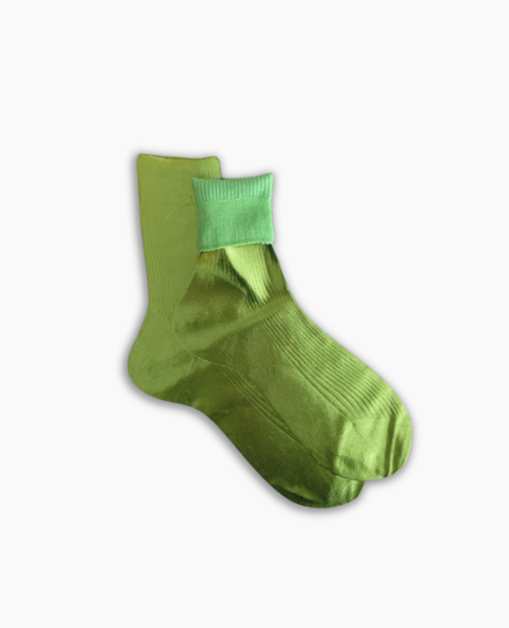 Maria La Rosa Lime Silk Socks