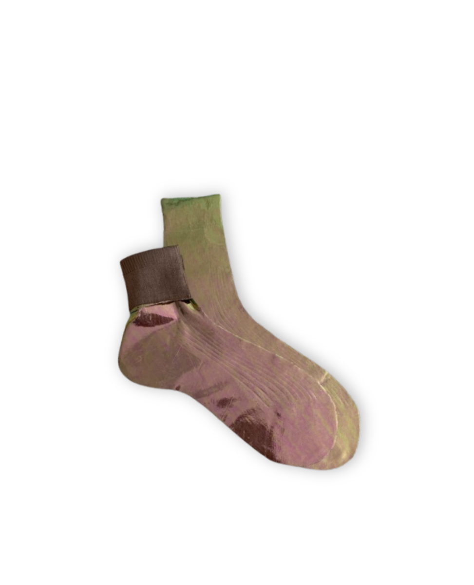 Maria La Rosa Nocciola Silk Socks