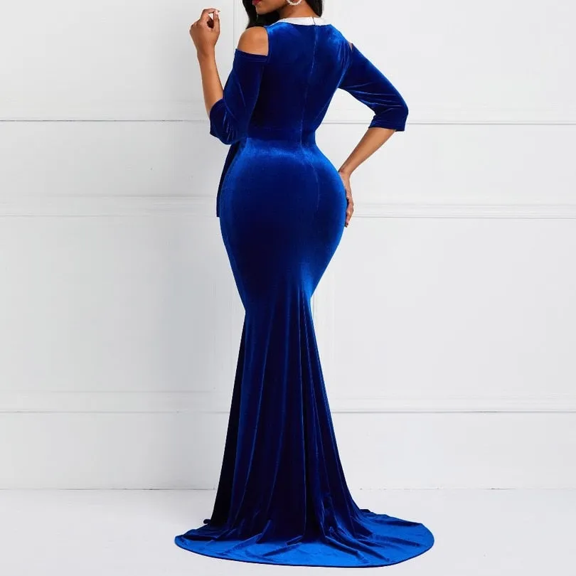 Mbluxy Luxury Sexy Office Ladies Women Long Dresses