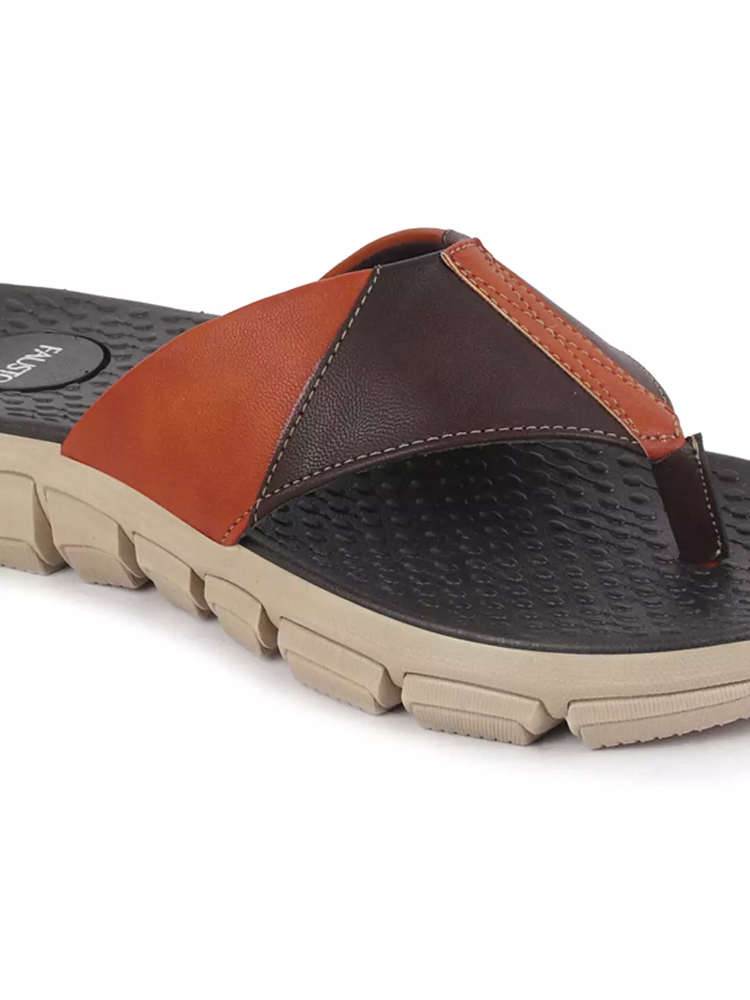 Men Brown Slip On Casual Flexible Phylon Sole Slippers