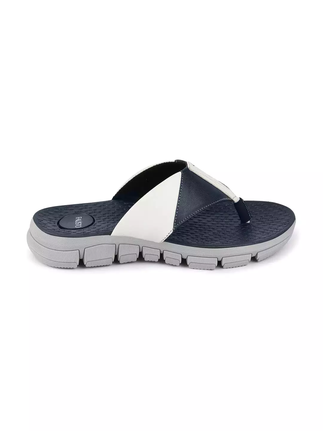 Men Navy Blue Casual Flexible Phylon Sole Slippers