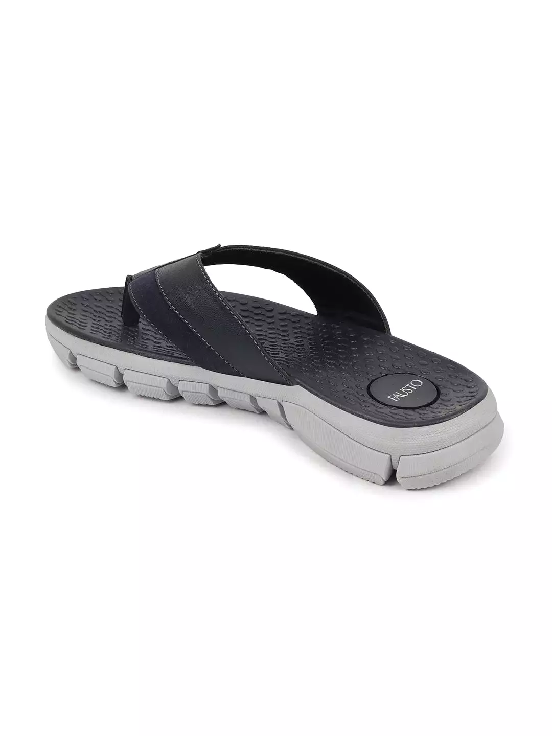 Men Navy Blue Slip On Casual Flexible Phylon Sole Slippers