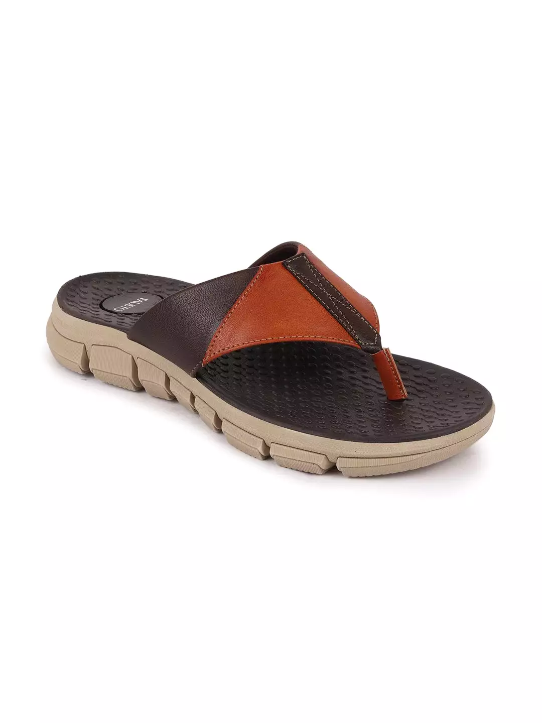 Men Tan Casual Flexible Phylon Sole Slippers