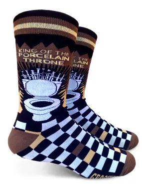 Men's King Of The Porcelain Throne Crew Socks