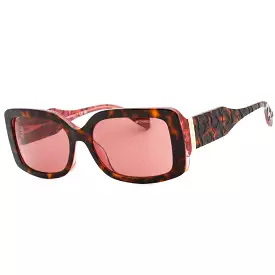 Michael Kors 0MK2165 Sunglasses Dark Tortoise Geranium Pink / Pink Brown Women's