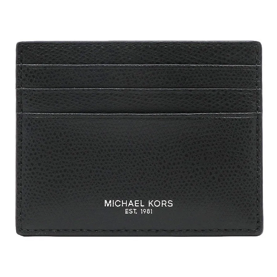 Michael Kors Warren Tall Card Case Leather Black (36T7LWRD1L)