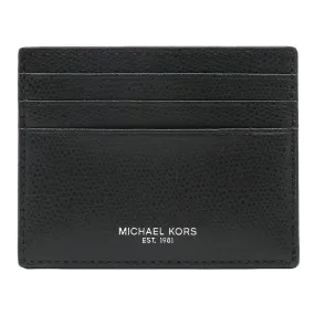 Michael Kors Warren Tall Card Case Leather Black (36T7LWRD1L)