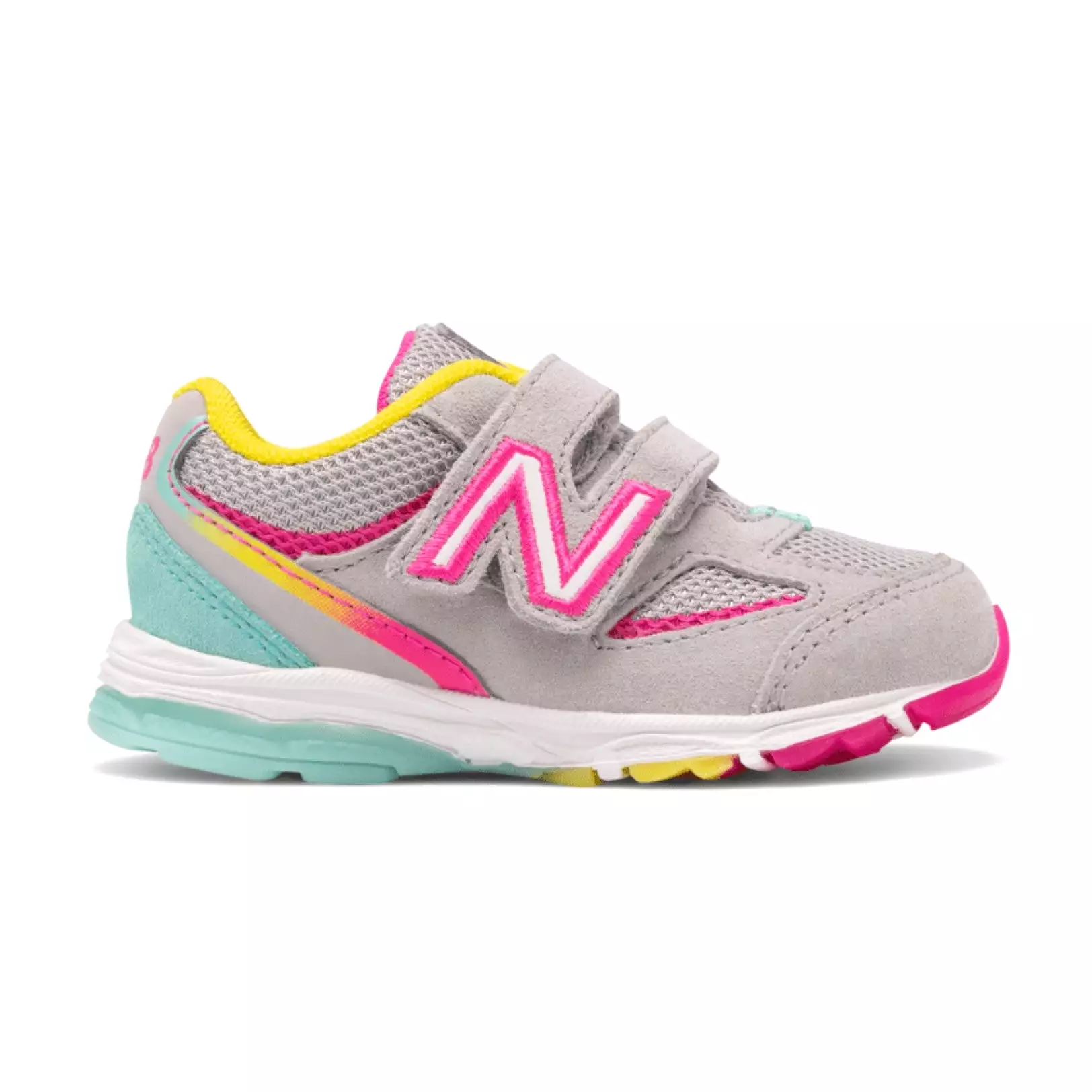 New Balance Grey Multi 888v2 Hook & Loop Toddler Sneaker