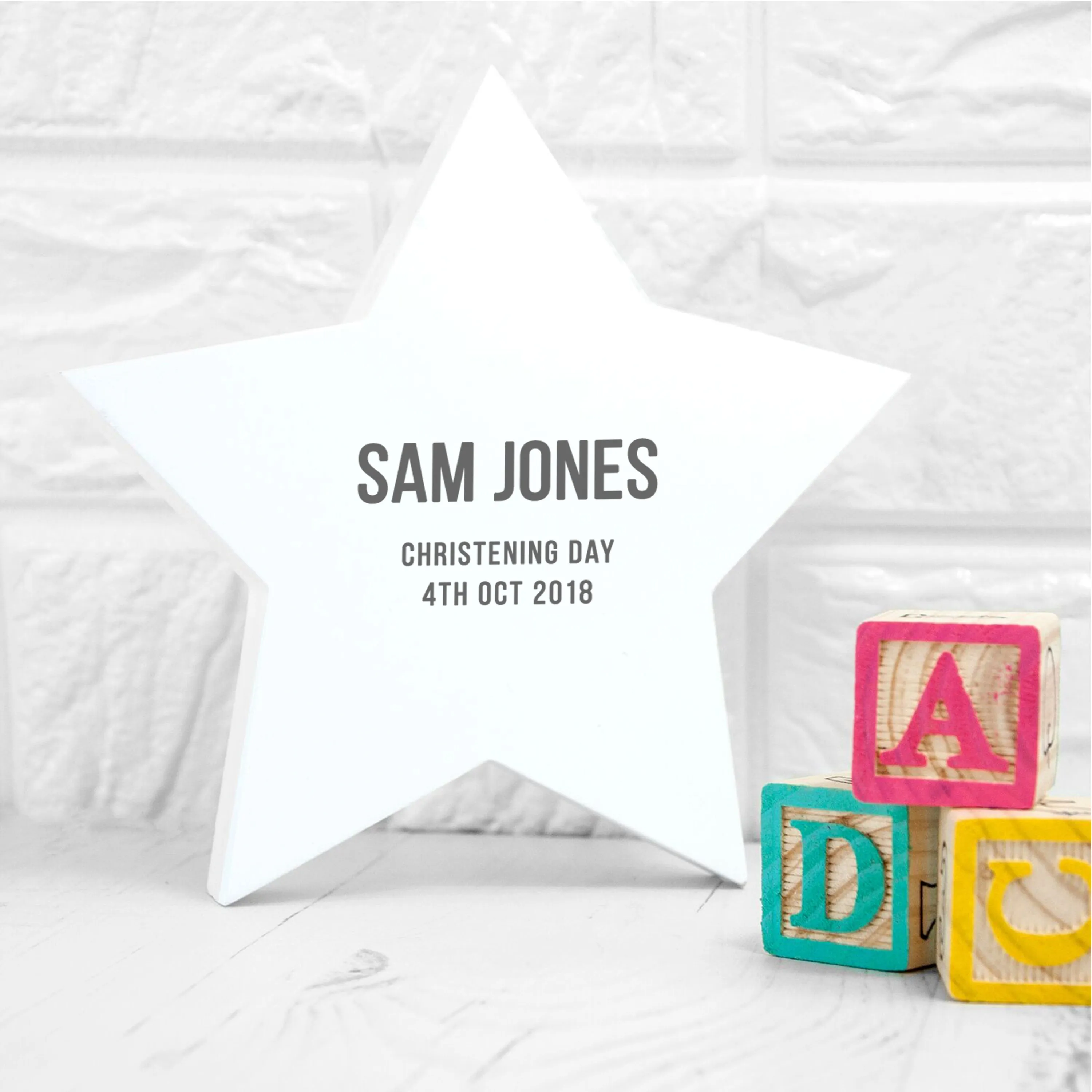 Personalised Newborn Baby Star Keepsake