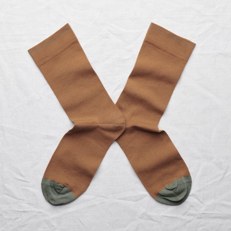 Plain Socks in Caramel