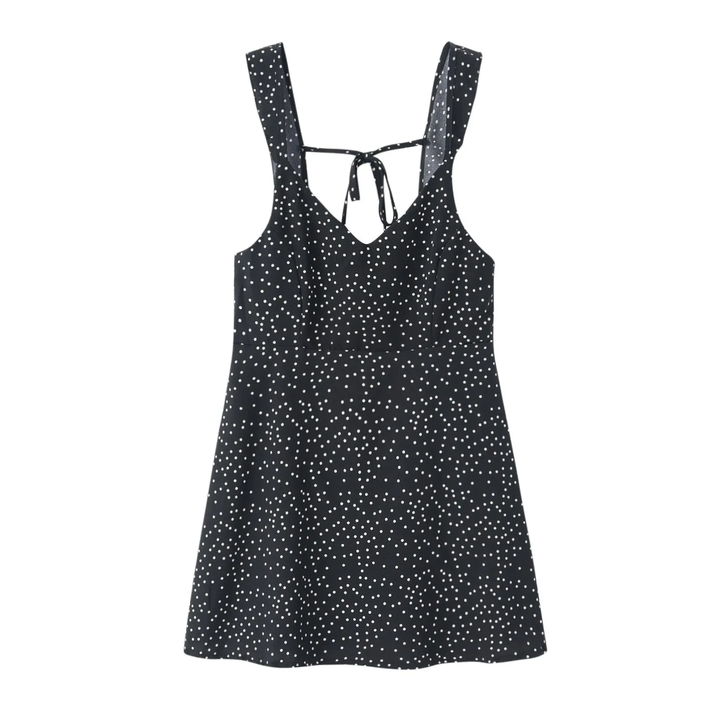 Polka Dot Print Sexy Blouse Suspender Skirt Women