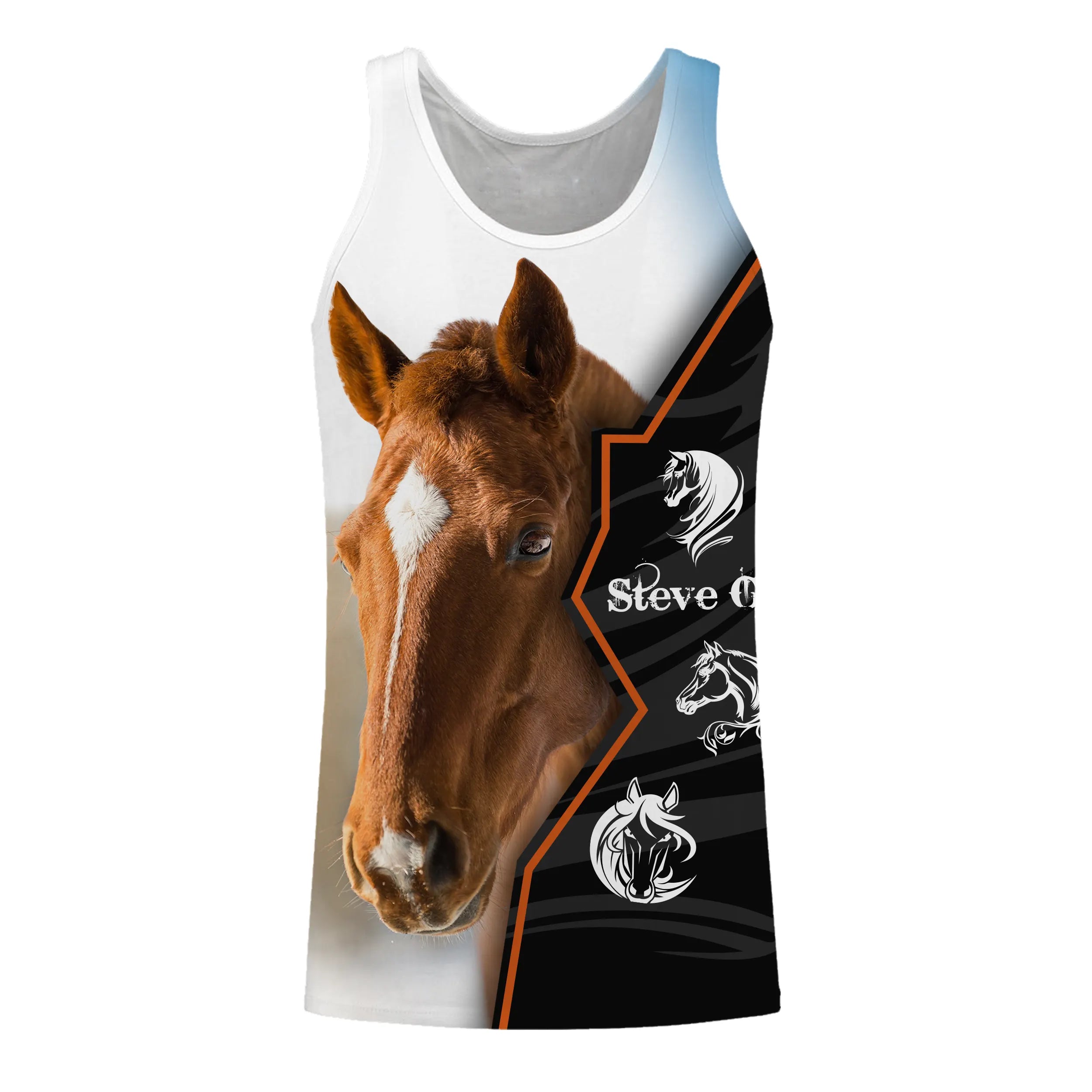 Quater Horse, T-shirt All Over, Manches Longues, Sweater Cheval Passion - CTS18062221