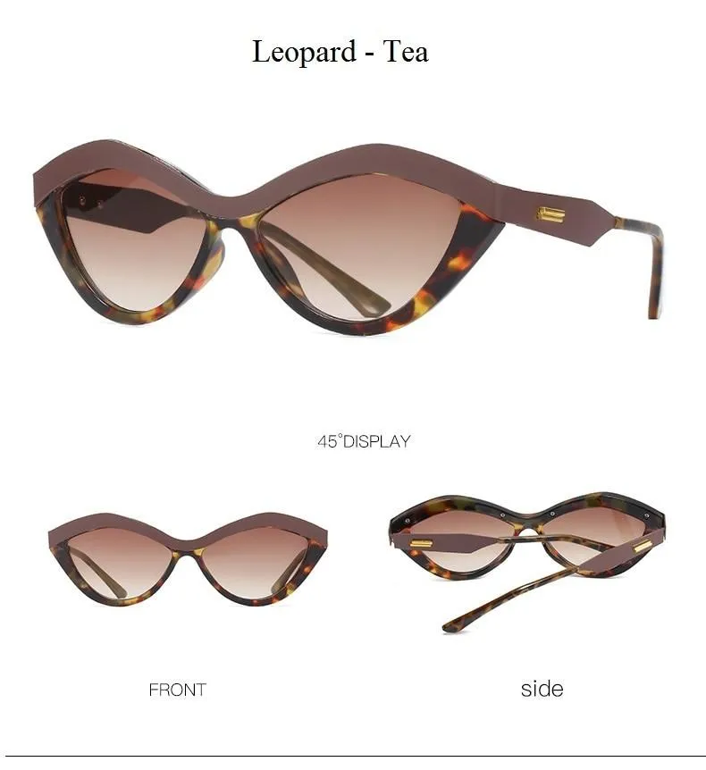 Retro Sexy Style Cat Eye Sunglasses in Mirror Shades for Women